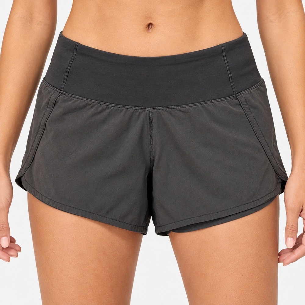 Lululemon Speed Up Short Black Running Athletic Shorts Womens Size 4